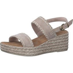 MARCO TOZZI - maat 37 - premio Leather, Soft Lining and Feel Me Softstep Insole Dames Sandalen - NUD