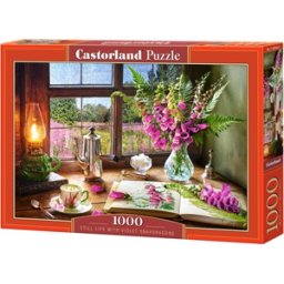 Still Life with Violet Snapdragons Puzzel (1000 stukjes)