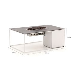 Cosidesign Line lounge vuurtafel 120x80x47cm - Laagste prijsgarantie!