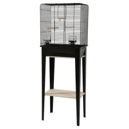 ZOLUX VOGELKOOI CHIC LOFT MET MEUBEL ZWART 124X44,5X28 CM