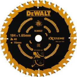 DeWALT cirkelzaagblad 184x16x40T DT10303 Extreme