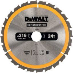 DeWALT cirkelzaagblad 216x30mm 24T DT1952-QZ