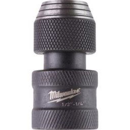 Milwaukee doppen verloopstuk Shockwave 1/2 naar Hex 1/4 schroefbit