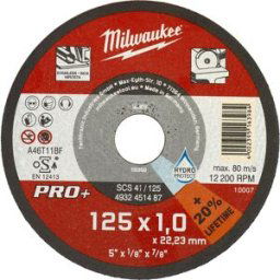 Milwaukee Doorslijpschijf metaal PRO+ SCS41 125x22,2x1mm