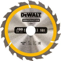 DeWALT cirkelzaagblad 190x30x2,6mm 18T DT1943-QZ
