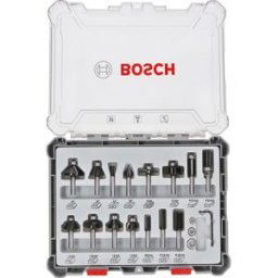 Bosch frezenset gemengd 15-delig