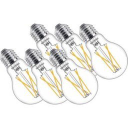 Philips LED lamp transparant E27 7W 2700K Warmwit (6 Stuks)