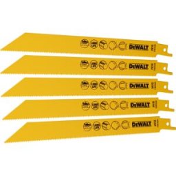DeWALT reciprozaagblad ferro/non ferro BiM DT2353-QZ 203mm (5 Stuks)