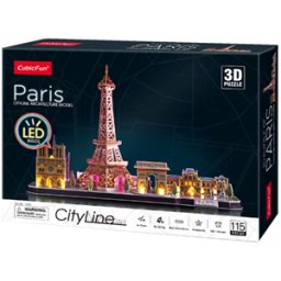 3D Puzzel - Paris LED (115 stukjes)