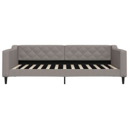 vidaXL Slaapbank 100x200 cm stof taupe