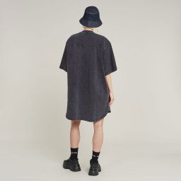 Balloon Loose Sweater Jurk - Zwart - Dames