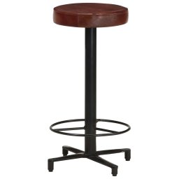 vidaXL Barkrukken 2 st 66 cm echt leer