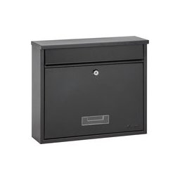 Brievenbus Oxford in gelakt staal zwart