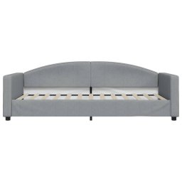 vidaXL Slaapbank 90x200 cm stof lichtgrijs