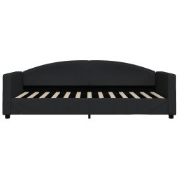 vidaXL Slaapbank 90x200 cm stof zwart