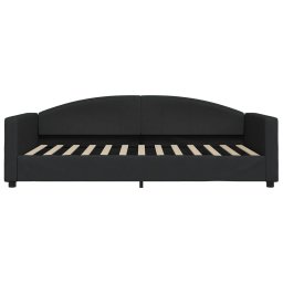 vidaXL Slaapbank 100x200 cm stof zwart