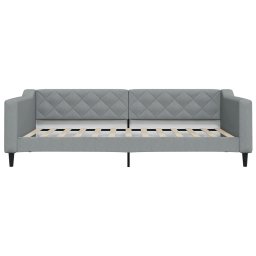 vidaXL Slaapbank 100x200 cm stof lichtgrijs