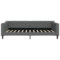 vidaXL Slaapbank 100x200 cm stof donkergrijs