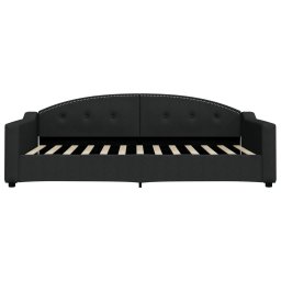 vidaXL Slaapbank 100x200 cm stof zwart