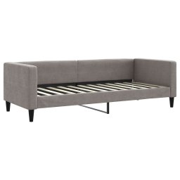 vidaXL Slaapbank met matras 80x200 cm stof taupe