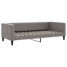 vidaXL Slaapbank met matras 90x200 cm stof taupe