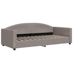 vidaXL Slaapbank met matras 90x200 cm stof taupe