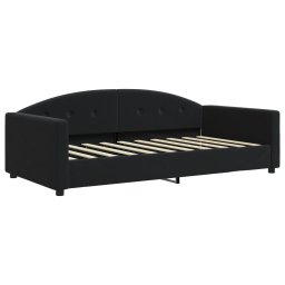 vidaXL Slaapbank met matras 90x190 cm fluweel zwart
