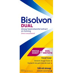 Bisolvon Dual Droge Hoest + Keelirritatie Siroop