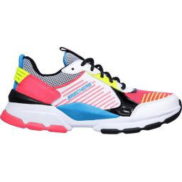 Skechers Street Status - maat 28 - Take Notice Meisjes Sneakers - White Black/Multi