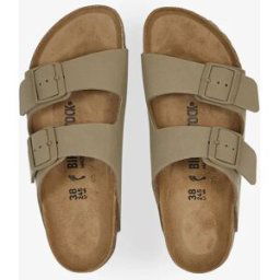 Schoenen Birkenstock Arizona Birko Flor Faded Khaki Khaki Dames 39