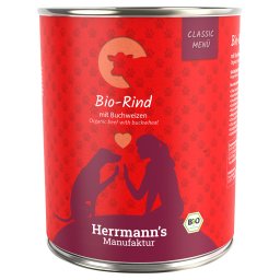 12x800g Herrmann's Menu Bio rund met bio boekweit