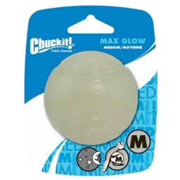 CHUCKIT MAX GLOW BAL GLOW IN THE DARK MEDIUM 6X6X6 CM