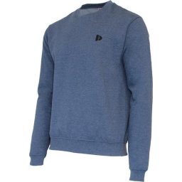 Donnay Maar S - Fleece Sweater ronde hals (Dean) - Sporttrui - Heren - Dark Denim Marl (1394)