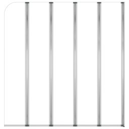 vidaXL Badwand 120x140 cm gehard glas transparant