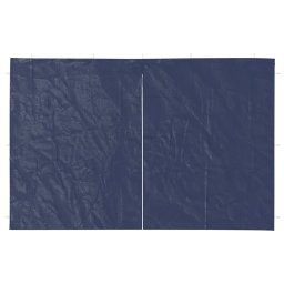 vidaXL Tentwanden met ritssluiting PE blauw 2 st
