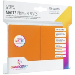 Prime Matte Sleeves 66x91mm Oranje (100 stuks)