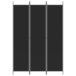 vidaXL Kamerscherm met 3 panelen 150x220 cm stof zwart
