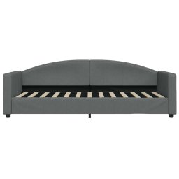 vidaXL Slaapbank 80x200 cm stof donkergrijs