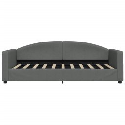 vidaXL Slaapbank 90x190 cm stof donkergrijs
