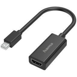 Hama Adapter Mini-DisplayPort naar Displayport Ultra-HD 4K Wifi adapter Zwart