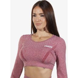 FORZA - maat M - NAADLOZE CROP TOP - FLAMINGO PINK