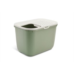 SAVIC KATTENBAK HOP IN BOTANICAL GROEN 58,5X39X39,5 CM