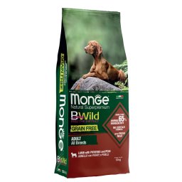 2x12kg Lam met aardappelen en erwten Alle rassen Graanvrij Bwild Monge