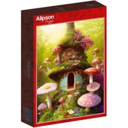 Mushroom House Puzzel (1000 stukjes)