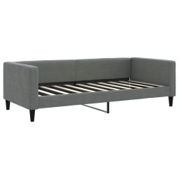 vidaXL Slaapbank met matras 90x190 cm stof donkergrijs