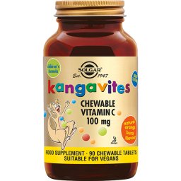 Solgar Kangavites Vitamine C 100 mg Kauwtabletten voor Kinderen