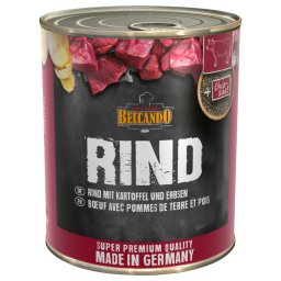 6x800g Super Premium Rund met aardappel & erwten Belcando Hondenvoer
