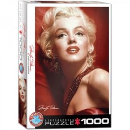 Marilyn Monroe - Red Portrait Puzzel (1000 stukjes)