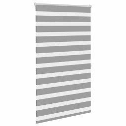 vidaXL Zebra rolgordijn 100,9 x 175 cm stofbreedte 96,7 cm grijs
