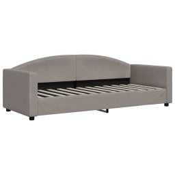 vidaXL Slaapbank met matras 80x200 cm stof taupe